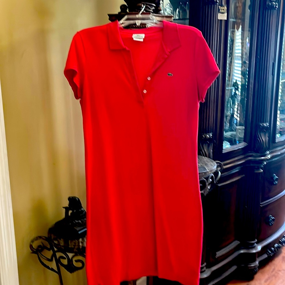Lacoste Red/orange Cute as Ever MidLength  Fit Great 'Worn Once Dry Clean